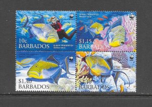 FISH - BARBADOS #1105a  WWF    MNH