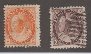 Canada Scott #82-83 Stamp - Used Set