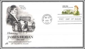 US #1935 James Hoban FDC