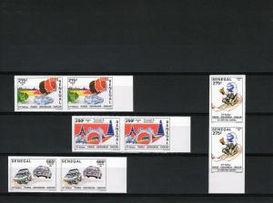 Senegal 1996 Paris-Dakar Rally Pair Imperf (8) MNH Sc 1195/8