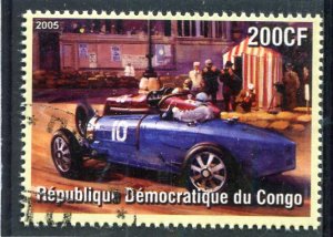 Congo 2005 RACING CARS (ERA) 1 value Perforated Fine Used