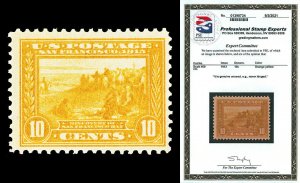 Scott 400 1913 10c Panama-Pacific Perf 12 Issue Mint F-VF OG NH with PSE CERT!