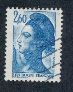 France 1982 Scott 1801 used - 2.60fr Liberty after Delacroix