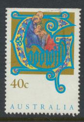 Australia SG 1432  Used  x booklet Top margin imperf - Christmas