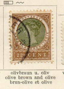 Dutch Indies Netherlands 1906-09 Early Issue Fine Used 22.5c. NW-170568