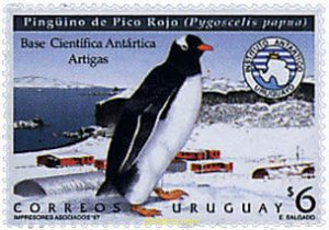50141 MNH URUGUAY 1997 FAUNA ANTARTICA