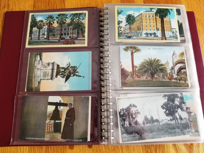 180 Vintage Post Cards in Post Card Binder(HP09)