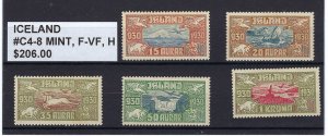 ICELAND #C4-8 MINT, F-VF, H