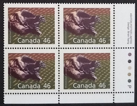 Canada 1172Ag Plate Block LR VF MNH