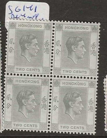 HONG KONG SG141   KGVI  2C  BLOCK OF 4   MNH     P0729H