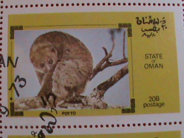 STATE OF OMAN STAMP : 1973 WILD ANIMALS  STAMP. CTO-MNH  SHEET. VERY RARE