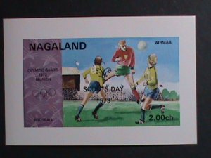 NAGALAND-1972 OLYMPIC GAMES MUNICH'72-SCOUT DAYS OVPT. WITH LOCO MNH IMPERF