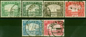 Aden 1937 Set of 6 to 3a SG1-6 Fine Used