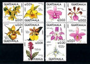 [79881] Guatemala 1978 Flora Flowers Blumen Orchids Airmail 2 Blocks MNH