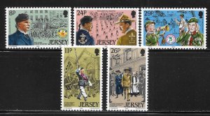 Jersey 295-299 Scouting Year set MNH