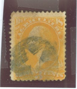 United States #O3 Used Single (Fancy Cancel)