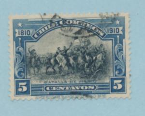 Chile 1910 Scott  86 used - 5c, Oat of Independence