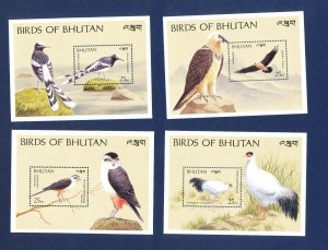 BHUTAN - # 774 // 797 - FVF MNH see note -- Birds - 1989  -- two scans