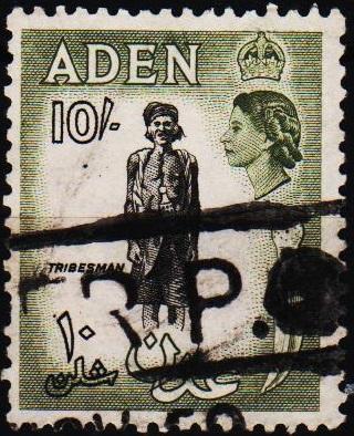 Aden.1953 10s S.G.70 Fine Used