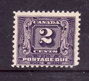 Canada-Sc#J7-Unused 2c dark violet Postage Due-og-NH-1930-2-Cdn573-