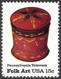 United States #1777 15¢ Pennsylvania Toleware (1979). Used.