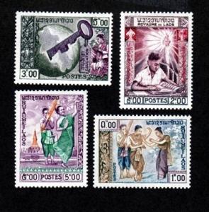 Laos # 56-59 Mint x!