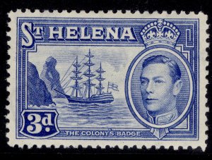 ST. HELENA GVI SG135, 3d ultramarine, M MINT. Cat £80.