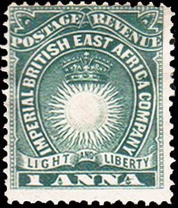 British East Africa Scott 15 Unused lightly hinged.