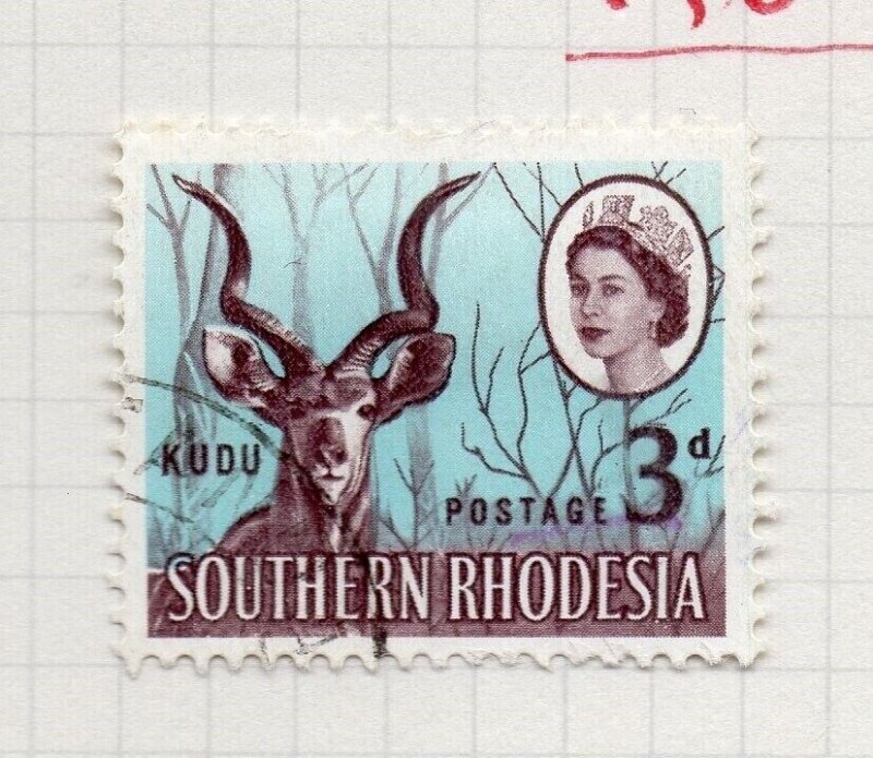 Southern Rhodesia 1964 QEII Early Issue Fine Used 3d. NW-203855 