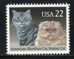 2375 * AMERICAN SHORTHAIR & PERSIAN CATS  *  U.S. Postage Stamp MNH