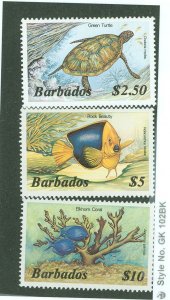 Barbados #657-659 Mint (NH)