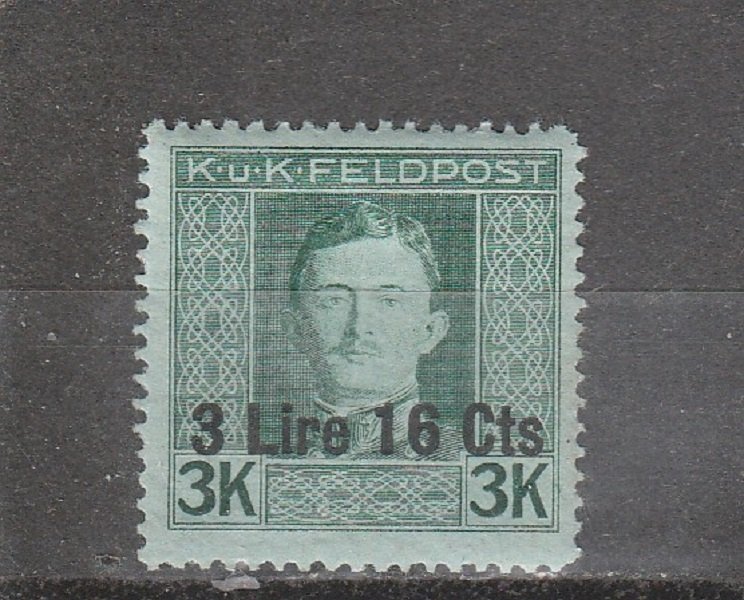 Italy  Scott#  N18  MH  (1918 Surcharged)