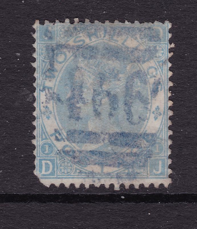 Great Britain a used QV 2/- from 1865