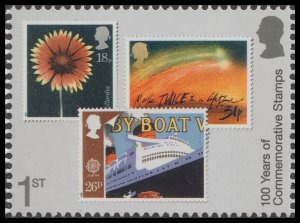 GB 5152 100 Years Commemorative Flowers Halley’s Comet 1st single MNH 2024