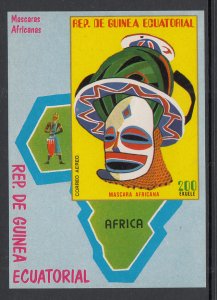 Equatorial Guinea 7752 Mask Souvenir Sheet MNH VF