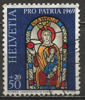 Switzerland 1970: Sc. # B393; O/Used Single Stamp