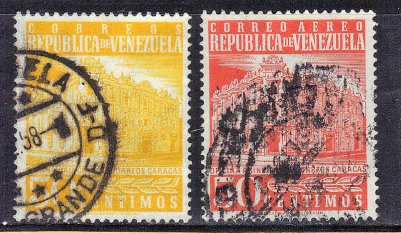 VENEZUELA SC# 709 +C665 **USED** 1958     SEE SCAN