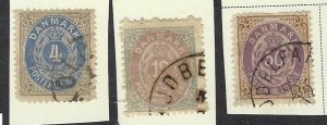 Denmark SC#26c, 29b & 33 Used F-VF....Fill a Great Spot!