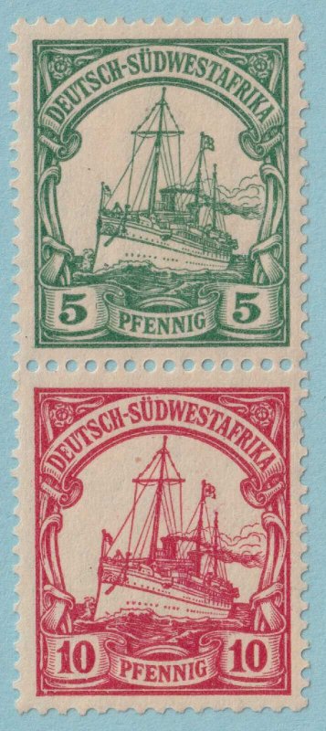 GERMAN SOUTH WEST AFRICA MI S12 MINT LIGHTLY HINGED OG * BOOKLET PAIR - JJQ