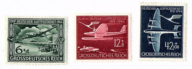 Germany 1944 Scott B252 A-C Complete mnh fvf set scv $2.60 less 50%=$1.30 BIN