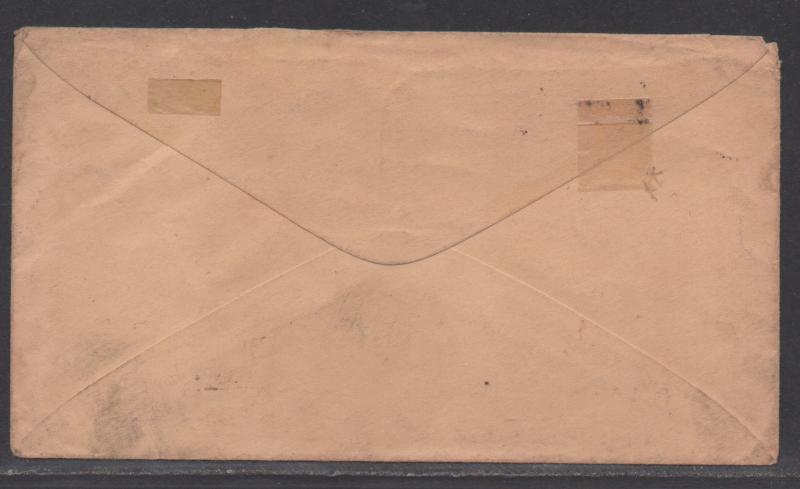 **US Stampless Cover Marysville, CA to Rensseler, IN, FWD W Due 3 to So Bend, IN