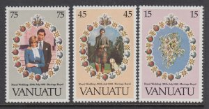 Vanuatu 308-310 Royal Wedding MNH VF