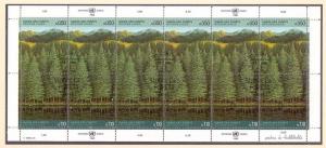 United Nations Geneva  #165-166  .  1988 cancelled  forests sheet