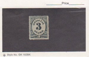 1873 US Scott # O49 Post Office Department Official 3c MLH OGH