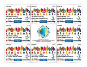 Liberia - 2020 Family Remittances - 8 Stamp Sheet - LIB200429c2