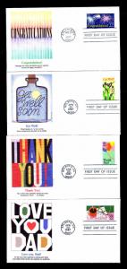 1987 U.S. #2267-74 Special Occasions First Day Covers - Lot of 8 Covers (E#4869)