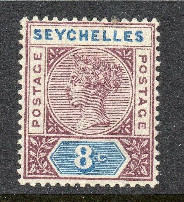 Seychelles 1890 Early Issue Fine Mint Hinged 8c. 308963