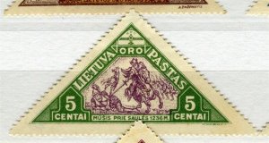 LITHUANIA; 1932 early Airmail Lietuvos Vaikas issue Mint hinged 5c. value