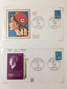 France 1967 MNH Used Art Marianne (Apx 110+) Covers Silks(60+)1.6kg( GM1757)