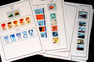 COLOR PRINTED SWEDEN 2000-2010 + 2011-2019 STAMP ALBUM PAGES (131 illust. pages)